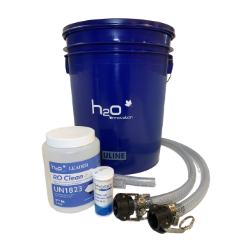 Starter Kit for SF-2 Sap Filtration Unit - Includes washing bucket, hoses, quick adapters & clamps, 1.5lb RO Clean+ and pH strips