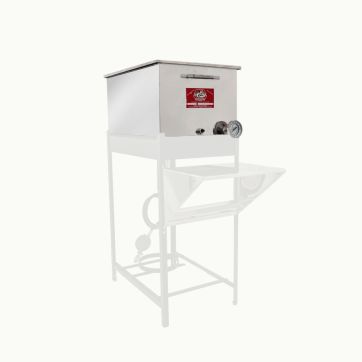 Gas-fired filter & canning unit - Pan with rack & cover - 16'' x 24''