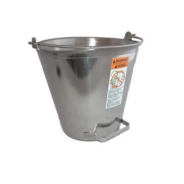 Stainless steel draw-off pail - 13 quart