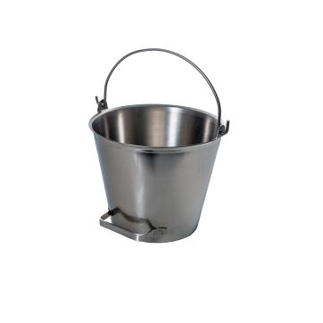 Stainless steel draw-off pail - 16 quart