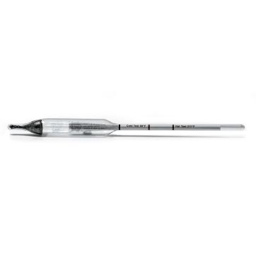 Maple syrup hydrometer 9-3/8", 25° to 40° baume - short test cup