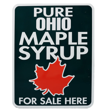 Metal Pure Maple Syrup sign (OH) - 18" X 24"