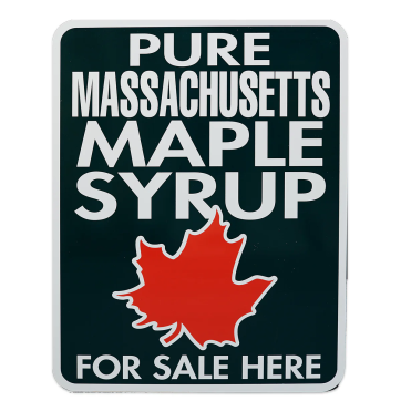 Metal Pure Maple Syrup sign (MA) - 18" X 24"
