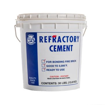 Refractory cement 30 lbs (pail)