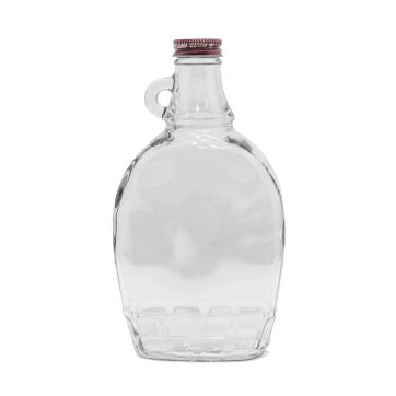 Handle 12oz Glass with Black Cap