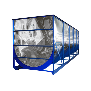 Stainless steel tank 62" X 96" X 44.5" ext. 2" drain  -  804 US gal.