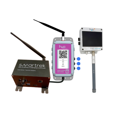 H2O Monitoring "CONTOL" starter kit, including Smart Gateway Plus (SG+), solar single port vacuum sensor and multifunction control relay