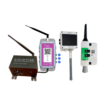 H2O Monitoring "PREMIUM" starter kit, including Smart Gateway Plus (SG+), solar single port vacuum sensor, tank level sensor and multifunction control relay
