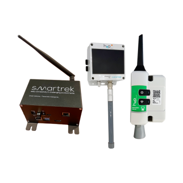 H2O Monitoring "STATION" starter kit, including Smart Gateway Plus (SG+), solar single port vacuum sensor and tank level sensor