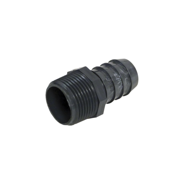 Grey PVC male adapter (MPT X insert) - 2"