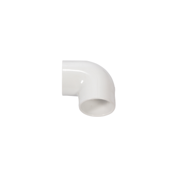 White PVC SCH40 90° degrees elbow (glued female X FPT) - 1-1/4"