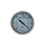 2-1/2" H2O pressure gauge with glycerine. lower mount. 1/4 NPT". s/s