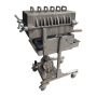 Syrup filter press 6 plates 10" with ass. 1/2" pneumatic diaphragm pump