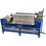 Syrup filter press 11 plates 20" with 1" pneumatic diaphragm pump, division plate included