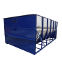 Stainless steel tank 83.5" X 304" X 70" ext. 3" drain  -  5470 US gal.