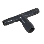 Grey PVC reducing T (ins. X ins. X ins.) - 1" X 1" X 1-1/4"
