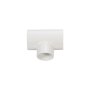 White PVC SCH40 reducing T (glued female) - 3" X 3" X 2"