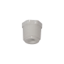 White PVC SCH40 reducing bushing (MPT X FPT) - 1" X 1/2"